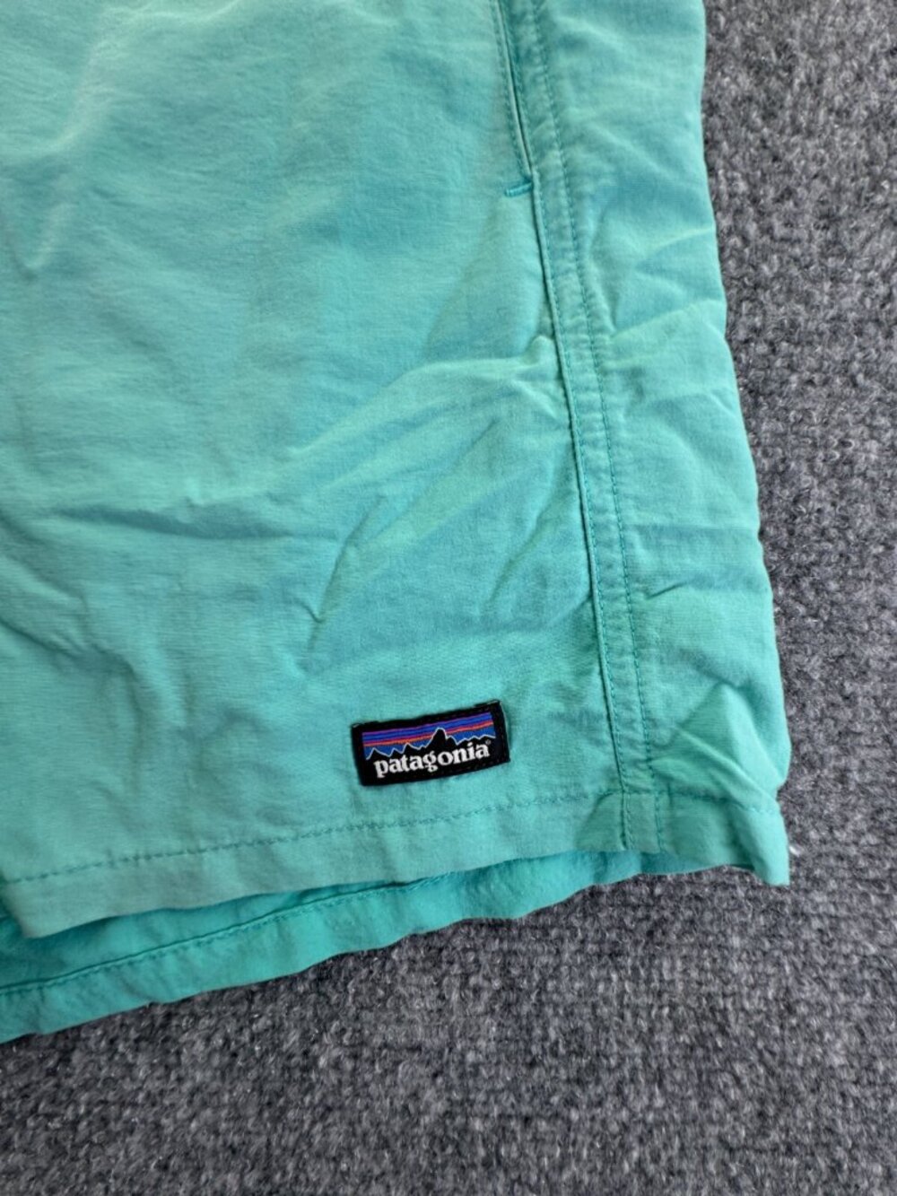 Patagonia Women Casual Outdoors Hiking Shorts Bottoms Elastic Medium Blue - Picture 5 of 16